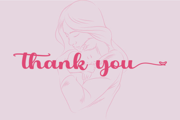Young Mother Font Poster 7