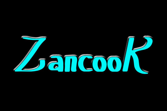 Zancook Font Poster 1