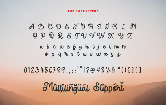 Zaskia Font Poster 6