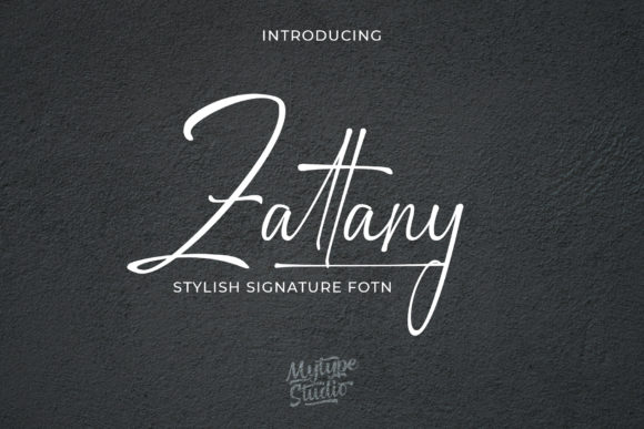 Zattany Font Poster 1