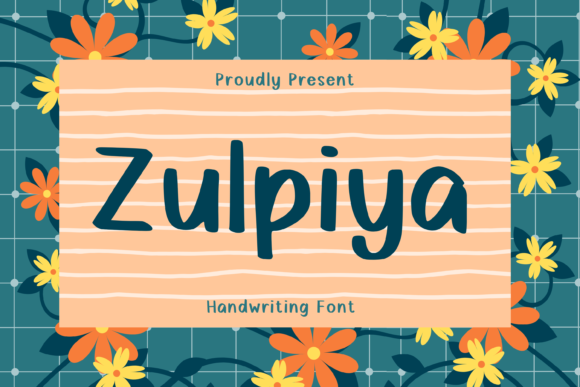 Zulpiya Font Poster 1