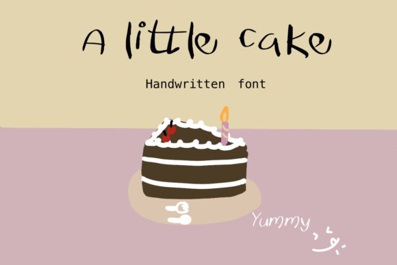 A Little Cake Font Poster 1