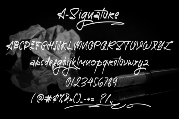 A-Signature Font Poster 5