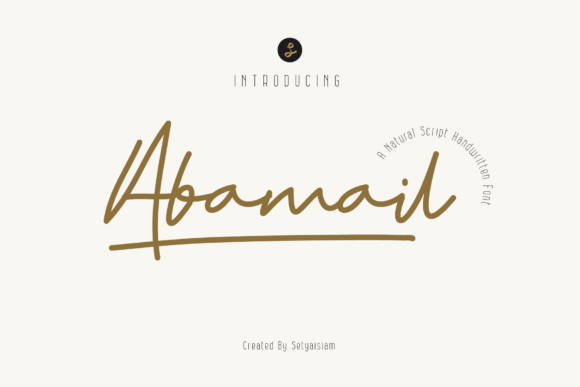 Abamail Font Abamail Font Poster 1
