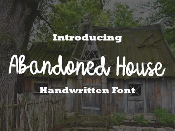 Abandoned Houses Font Poster 1