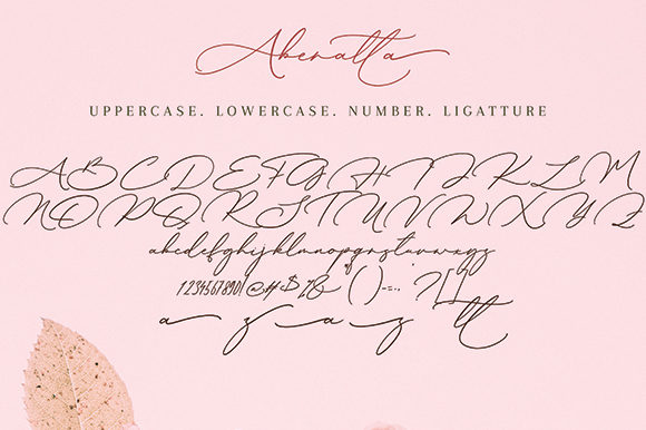 Aberatta Font Poster 10