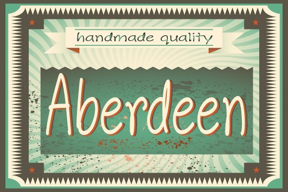 Aberdeen Font Poster 1