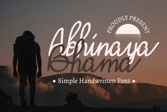 Abhinaya Bhama Font Abhinaya Bhama Font Poster 1