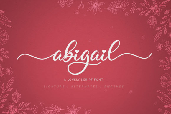 Abigail Font Poster 1