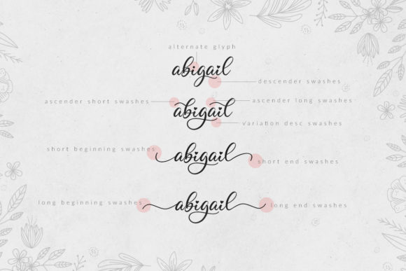 Abigail Font Poster 3