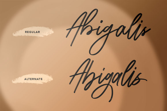 Abigalis Font Poster 10