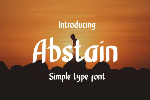 Abstain Font Poster 1