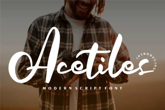 Acetiles Font Poster 1