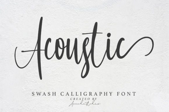 Acoustic Font Poster 1