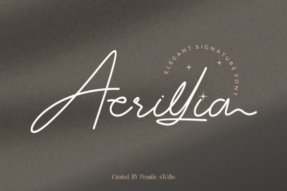Acrillia Font Poster 1