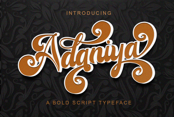 Adaniya Font Poster 1