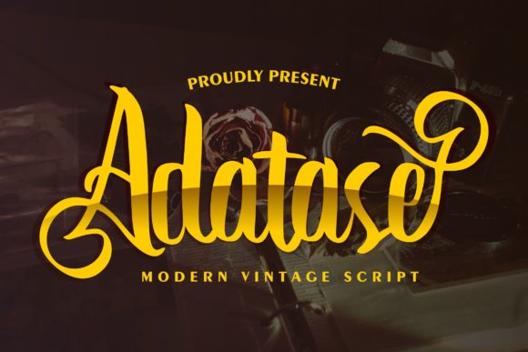 Adatase Font Poster 1