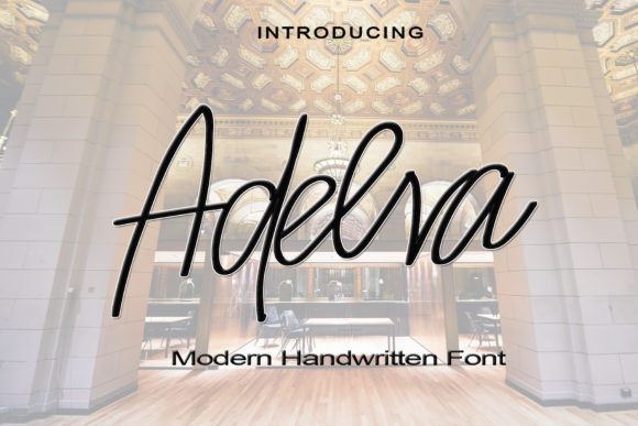 Adelva Font Poster 1