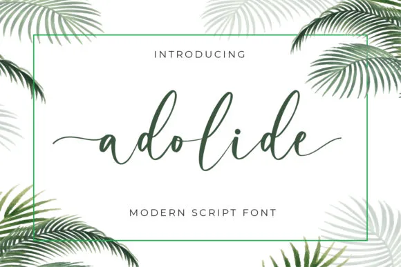 Adolide Font Adolide Font Poster 1