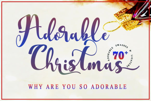 Adorable Christmas Font Poster 1