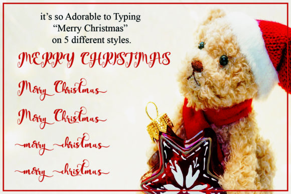 Adorable Christmas Font Poster 3