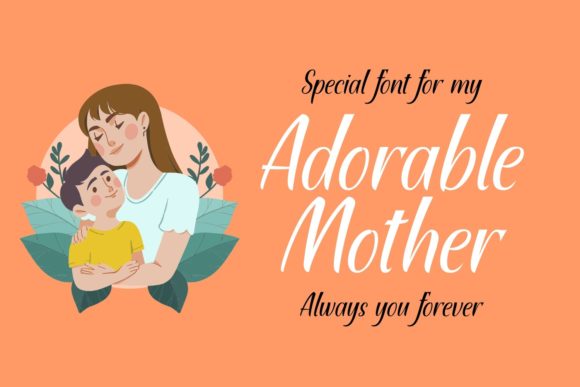 Adorable Mother Font Poster 1