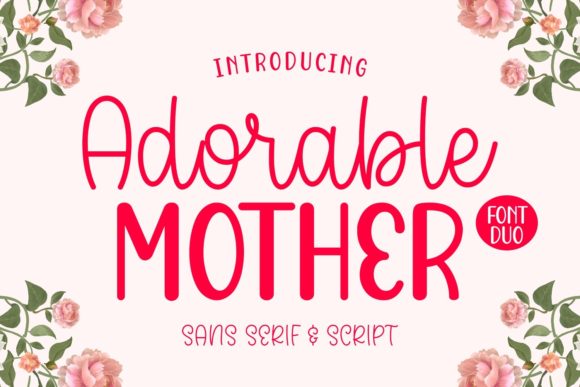 Adorable Mother Font Poster 1