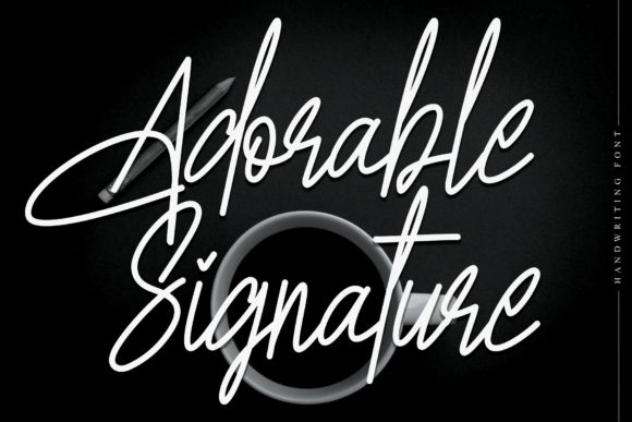 Adorable Signature Font Poster 1