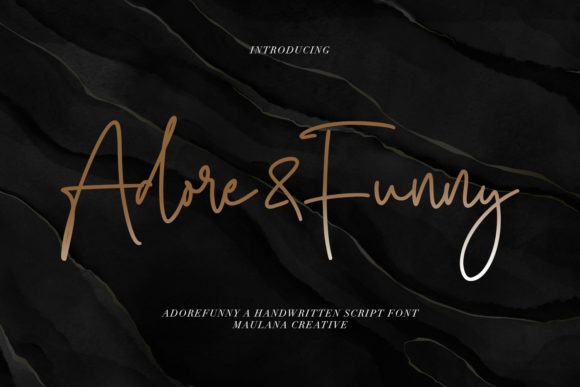 Adore&Funny Font Poster 1