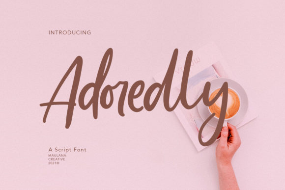 Adoredly Script Font Poster 1