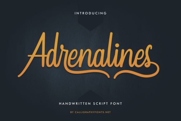 Adrenalines Font Poster 1
