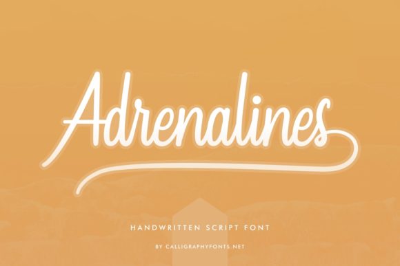 Adrenalines Font Poster 2