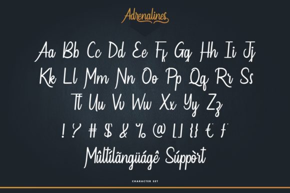 Adrenalines Font Poster 5