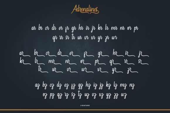 Adrenalines Font Poster 7
