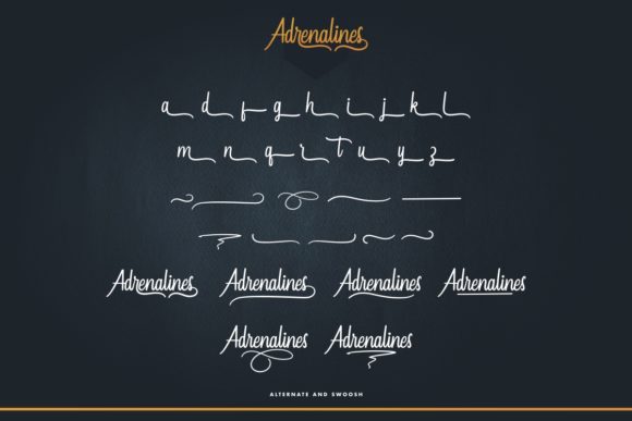 Adrenalines Font Poster 9