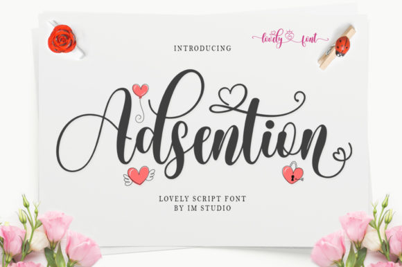 Adsention Font Poster 1