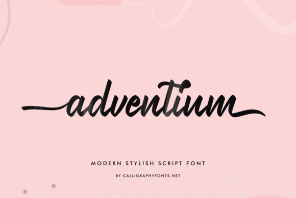 Adventium Font Poster 2