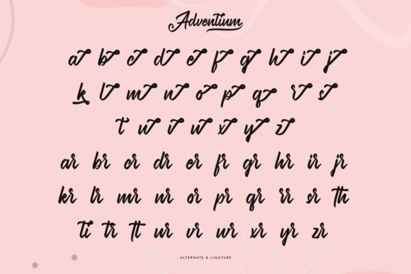 Adventium Font Poster 7