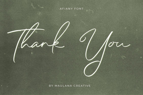 Afiany Font Poster 10