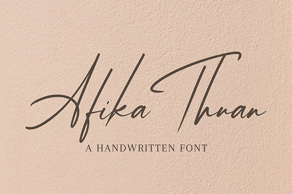 Afika Thuan Font Poster 1