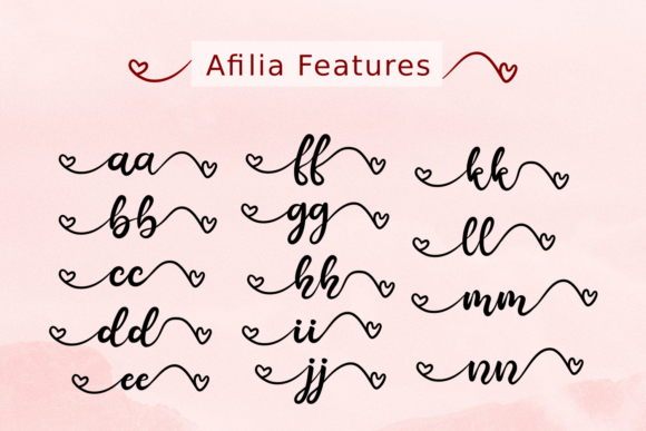 Afilia Font Poster 5