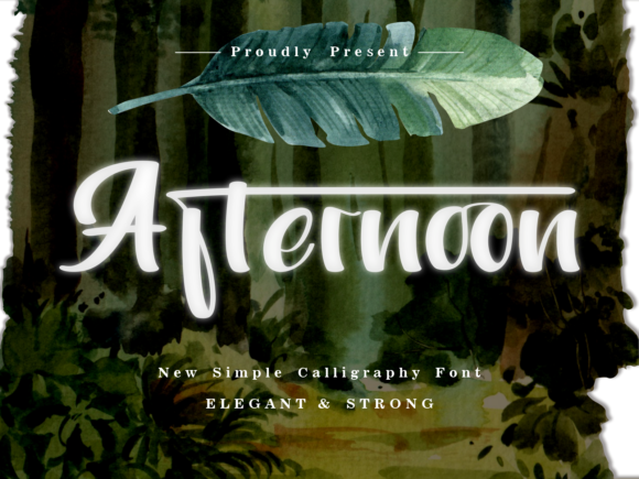 Afternoon Font Poster 1