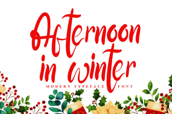 Afternoon in Winter Font