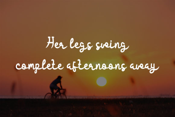 Afternoon Sky Font Poster 3