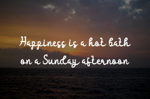 Afternoon Sky Font Poster 4