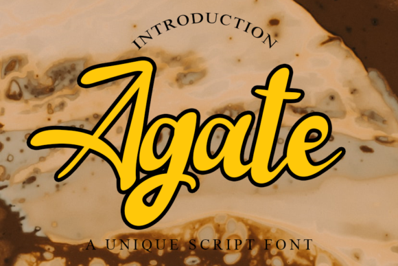 Agate Font Poster 1
