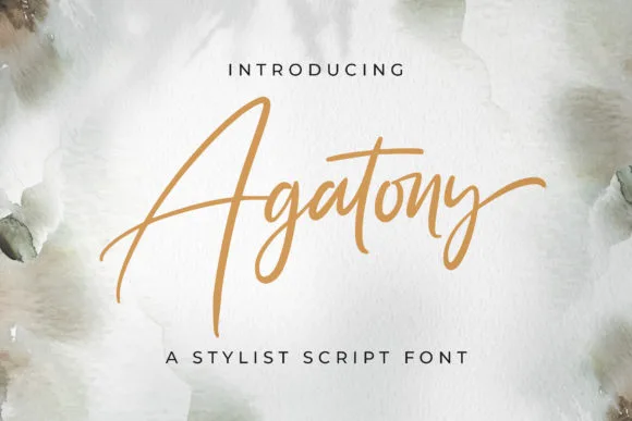 Agatony Font Agatony Font Poster 1