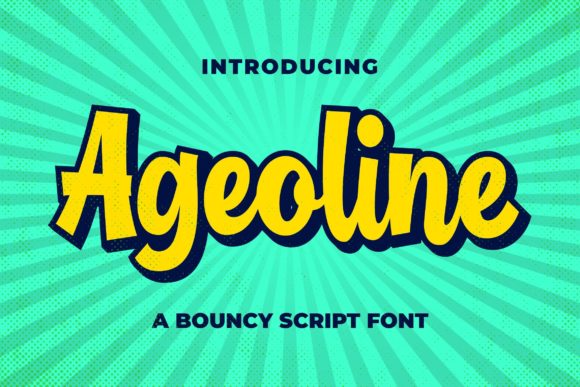 Ageoline Font Poster 1