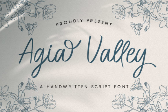 Agia Valley Font Poster 1