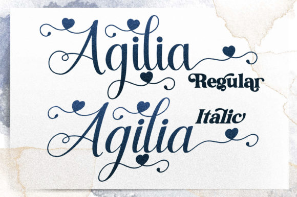Agilia Font Poster 15